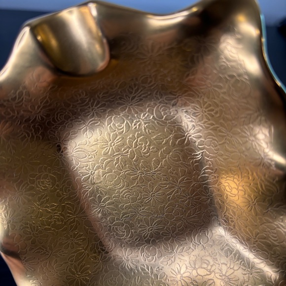 Pair of Vintage Pickard 24k Gold Encrusted 5"×4" Ashtrays Made In USA #136 - Picture 7 of 7